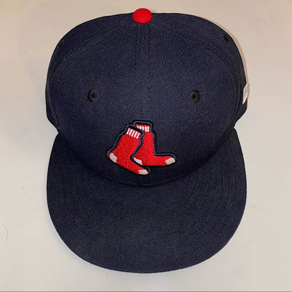 New Era 59 Fifty 7 1/4 Boston Red Sox Hat EUC